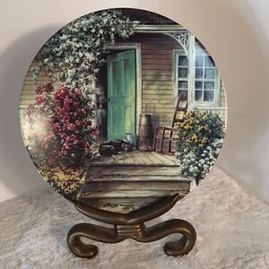 Maurice Harvey "The Wooden Butter Churn" Collector Plate